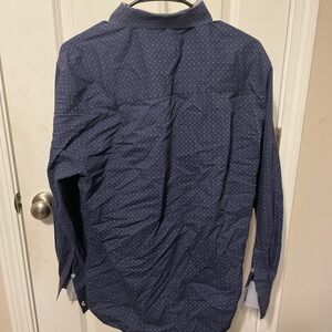 Nick Graham Navy Patterned Shirt
